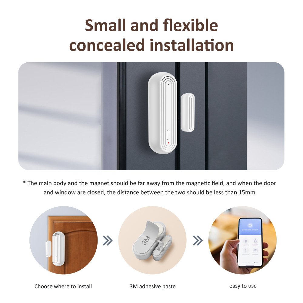 Smart WiFi Door Window Alarm_PST-MC400S