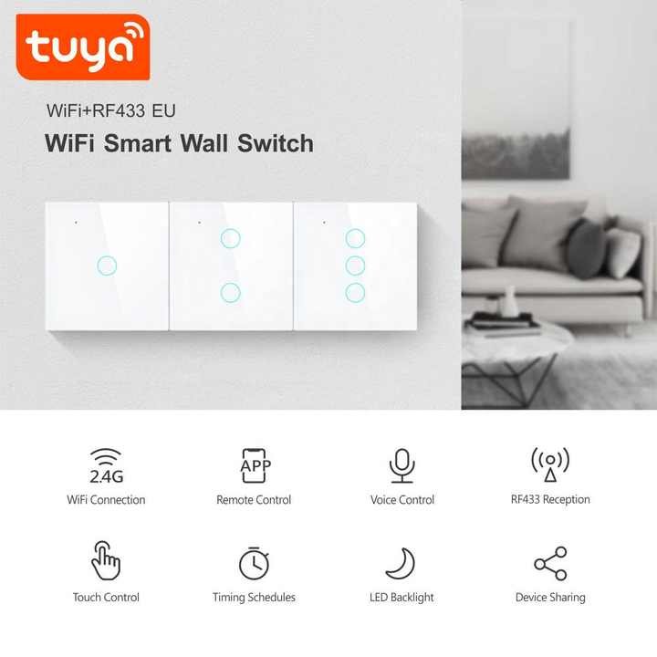Tuya Smart WIFI EU Touch Switch – Image 3